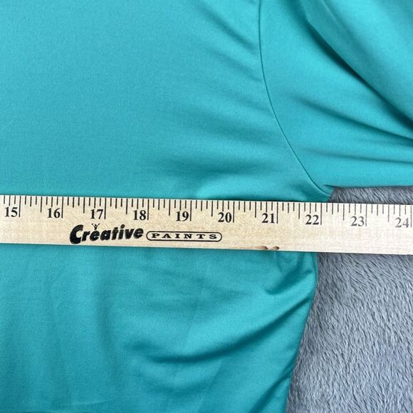 Vineyard Vines Performance Long Sleeve Hooded Shirt‎ Mens M Turquoise Casual - Picture 6 of 8